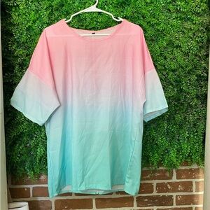 Pink and Blue Ombre T-Shirt